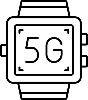 Smartwatch satır Simge Tasarımı