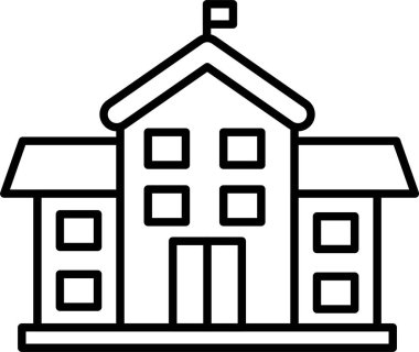 Okul Satırı Simgesi Tasarımı