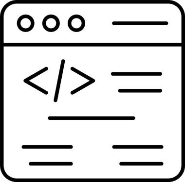 Satırı simgesi tasarım kodlama web