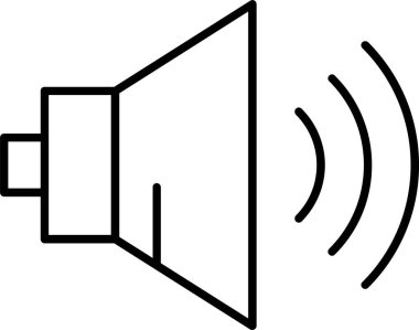 Hoparlör hattı simgesi tasarım