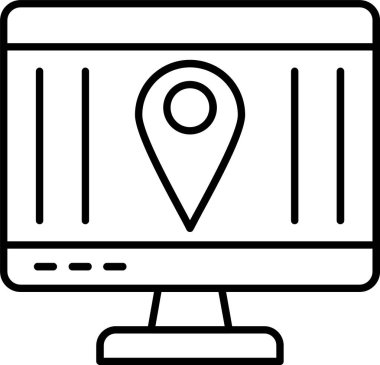 konumu satır simgesi tasarım