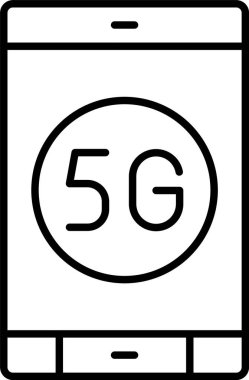 5G Satır Simgesi Tasarımı