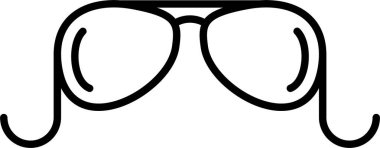 Eski Gözlük Satırı Simgesi Tasarımı