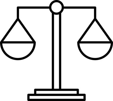 Denge Çizgisi Simgesi Tasarımı