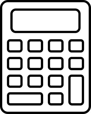 Hesap makinesi satırı simgesi tasarım