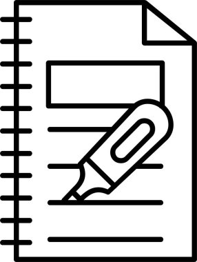 Vurgulayıcı Satır Simgesi Tasarımı