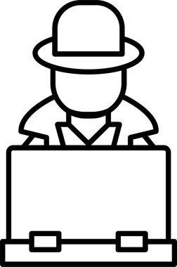 Hacker Satır Simgesi Tasarımı