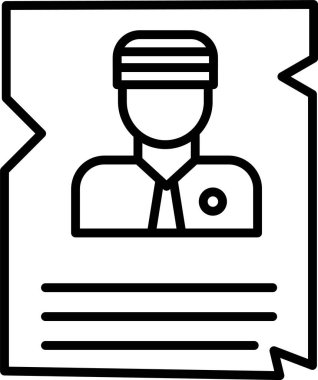 Aranıyor Satır Simgesi Tasarımı