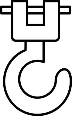 Vinç Çizgisi Simgesi Tasarımı