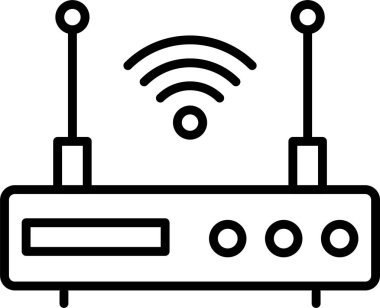 Modem Satır Simgesi Tasarımı