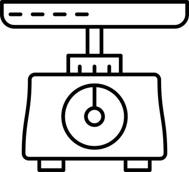 Ağırlık Ölçekleme Satırı Simgesi Tasarımı