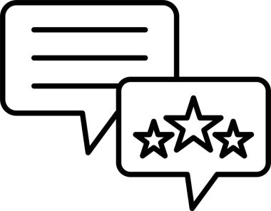 Geri bildirim satırı simgesi tasarım