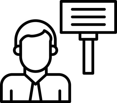 Protesto Satır Simgesi tasarımı