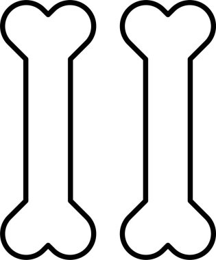 Kemik Çizgisi Simgesi Tasarımı