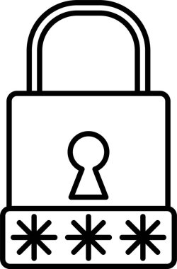 Şifre Satır Simgesi Tasarımı