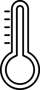Sıcaklık Çizgisi Simgesi Tasarımı