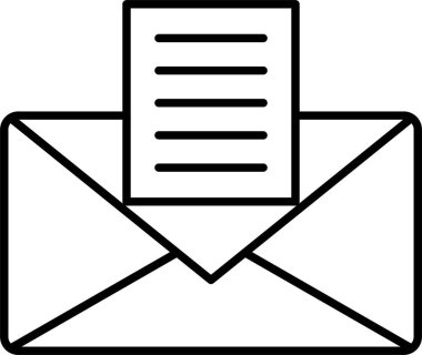 Harfler Satır Simgesi Tasarımı