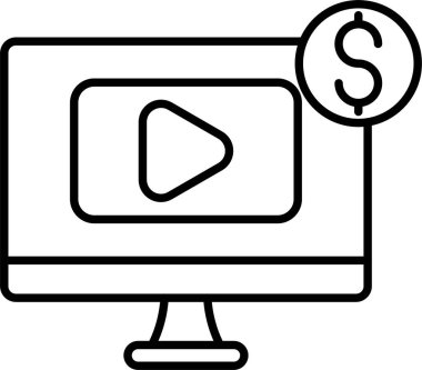 Ödenmiş İçerik Satırı Simgesi Tasarımı