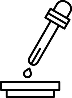 Pipette Satır Simgesi Tasarımı