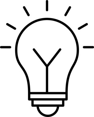 Ampul hattı simgesi tasarımı