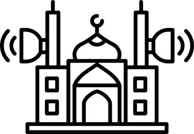 Cami Sözcüsü Satır Simgesi Tasarımı