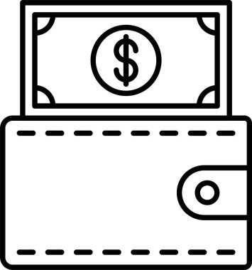 Cüzdan Satırı Simgesi Tasarımı