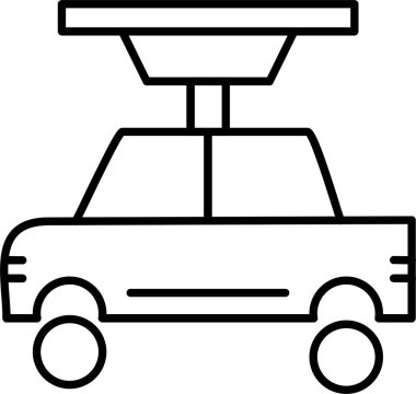 Araba Tamir Hattı Simgesi Tasarımı
