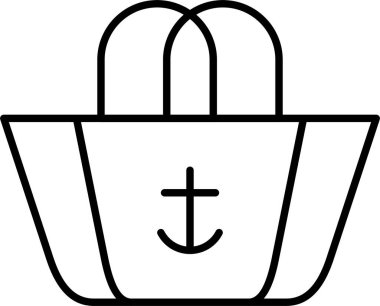 Plaj Torbası Simge Tasarımı