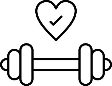 Jimnastik Hattı Simgesi Tasarımı