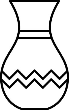 vazo satır simgesi tasarımı