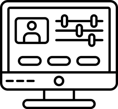 Grafik Düzenleyici Satır Simgesi Tasarımı
