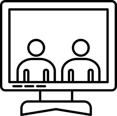 İş İnsanları Satırı Simge Tasarımı