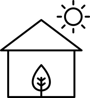 Eco House Satır Simgesi Tasarımı