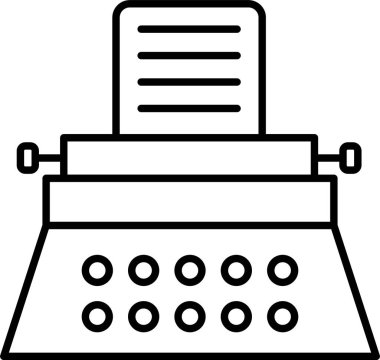 Daktilo Satırı Simge Tasarımı