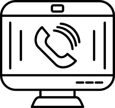 Video Çağrı Satırı Simgesi Tasarımı