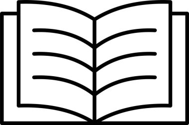 Kitap Okuma Satırı Simgesi Tasarımı