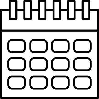takvim çizgisi simgesi tasarımı