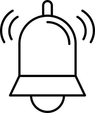Çan çizgisi simgesi tasarımı