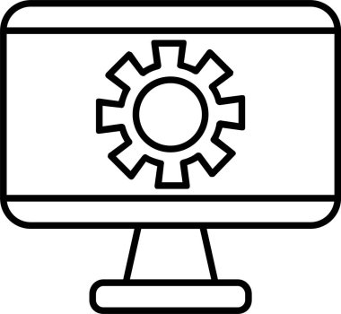 Ekran Çizgisi Simgesi Tasarımı