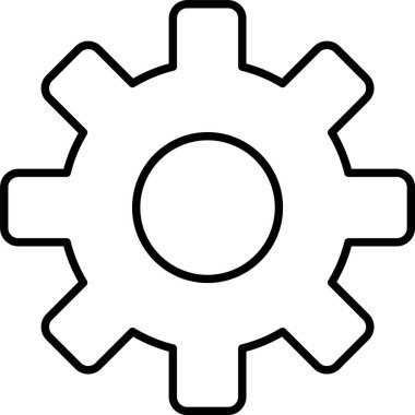 Gears Satır Simgesi Tasarımı