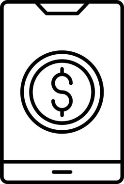 Çevrimiçi Ödeme Satırı Simgesi Tasarımı