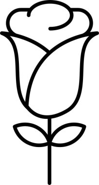 Gül Çizgisi Simgesi Tasarımı