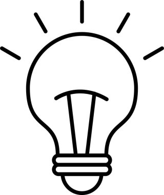 Işıklandırma Satırı Simgesi Tasarımı