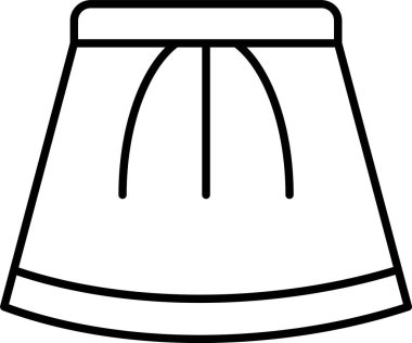 Etek Çizgisi Simgesi Tasarımı