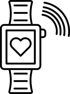 Smartwatch satır Simge Tasarımı