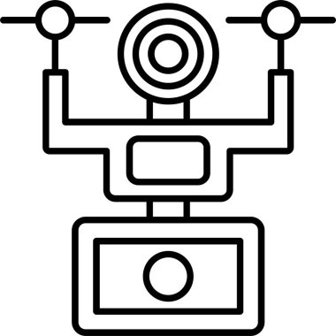 Kamera Drone Hattı Simge Tasarımı