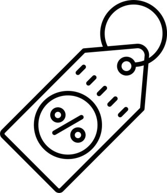 İndirim Satırı Simgesi Tasarımı