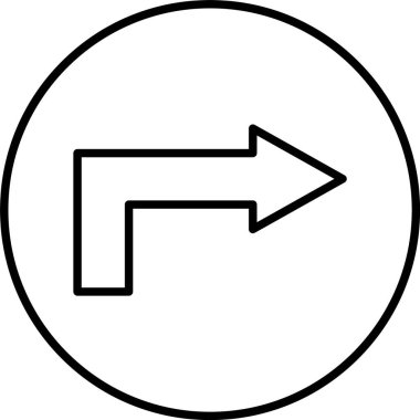 Doğru Yol Satır Simgesi Tasarımı