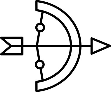 Okçuluk Satır Simgesi Tasarımı