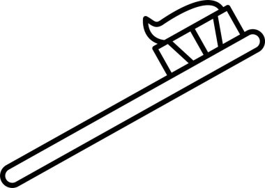 Diş fırçası Satırı Simge Tasarımı